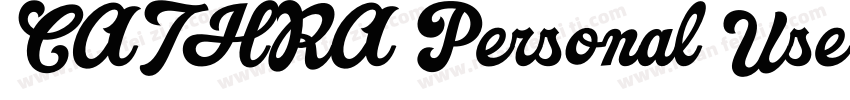 CATHRA Personal Use字体转换